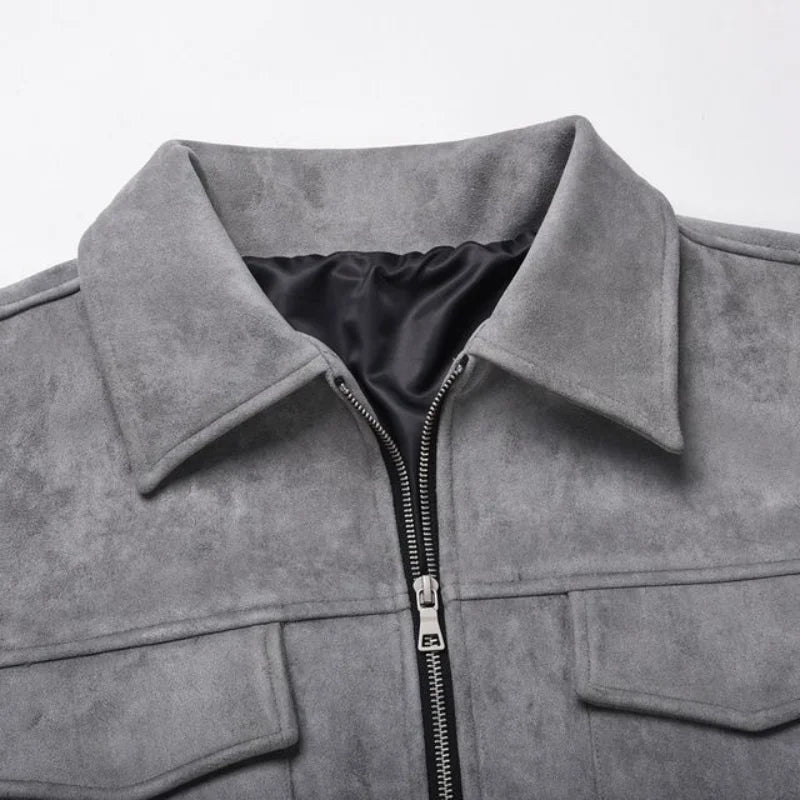 Chaqueta sobrecamisa de ante Noah