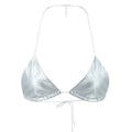 Metallic Silver Bra