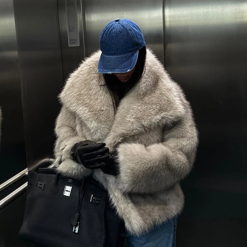 Fluffy Fur Coat