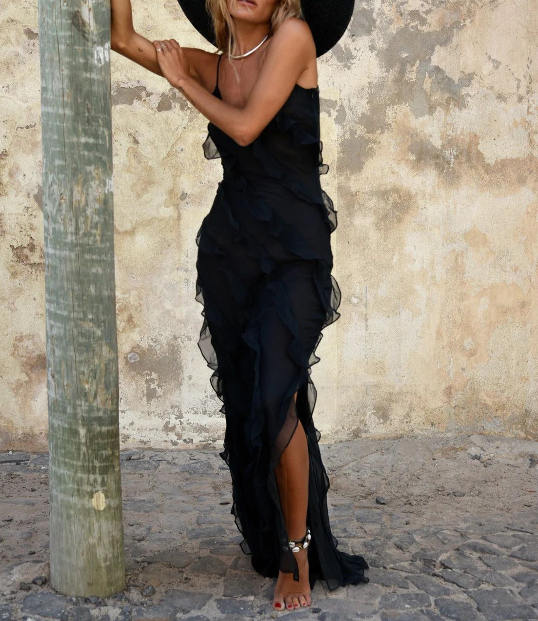 Elegante vestido largo