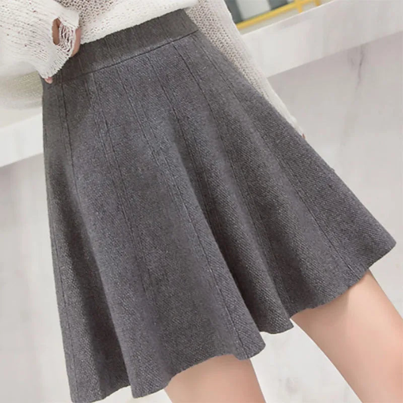 Minifalda de punto para mujer