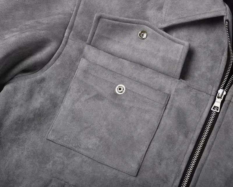 Chaqueta sobrecamisa de ante Noah