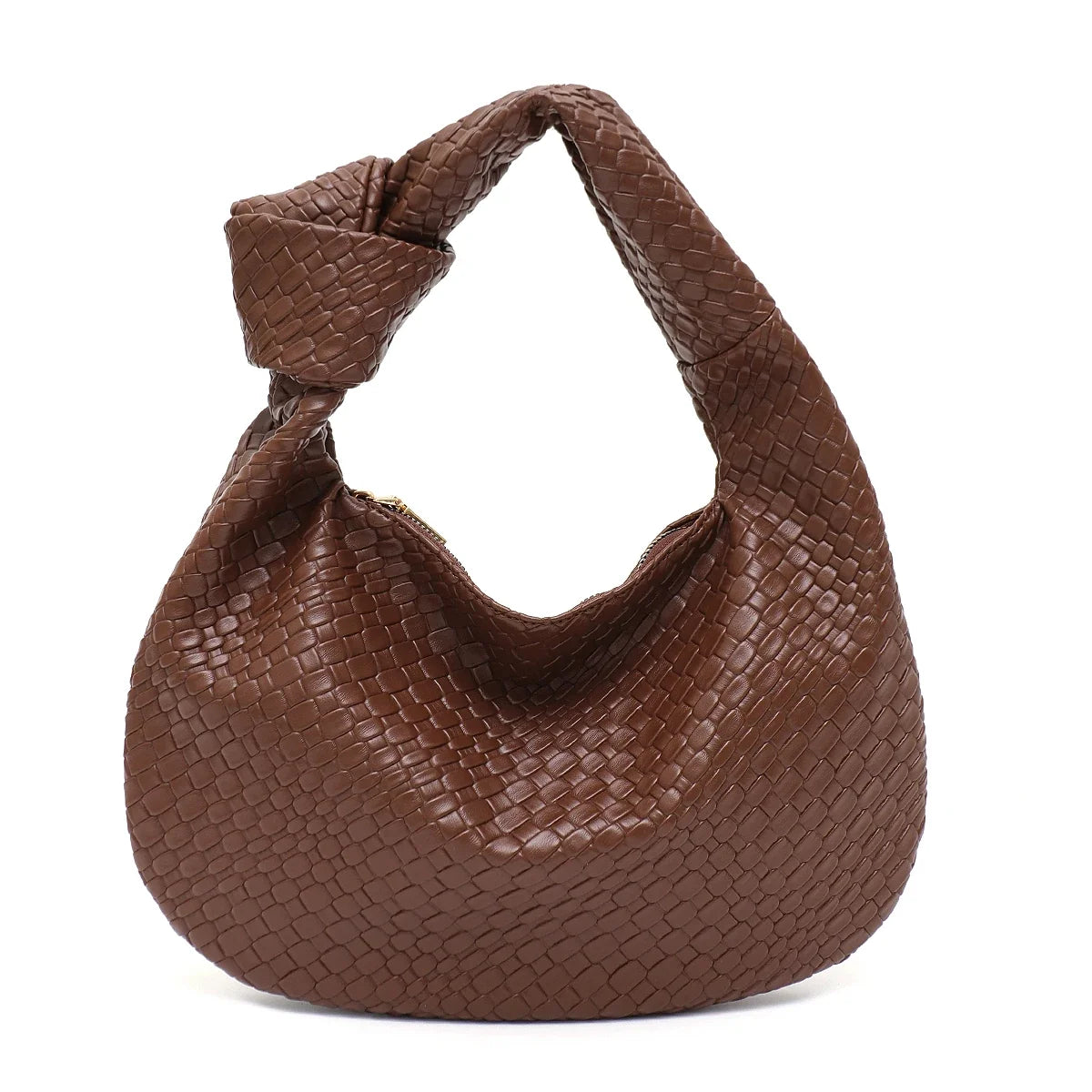 Woven Vegan Leather Bag