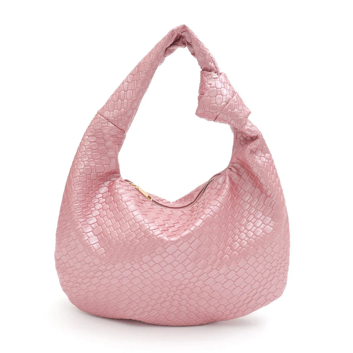Woven Vegan Leather Bag