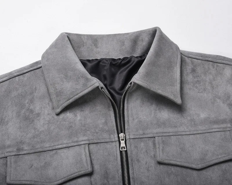 Chaqueta sobrecamisa de ante Noah