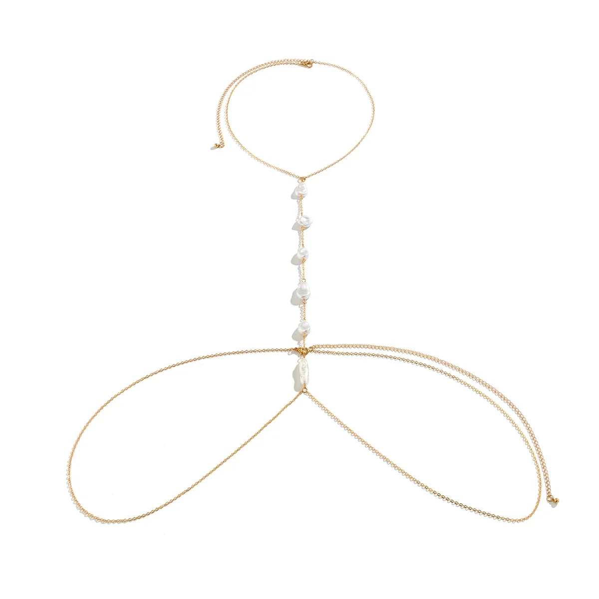 Boho Pearl Chest Necklace