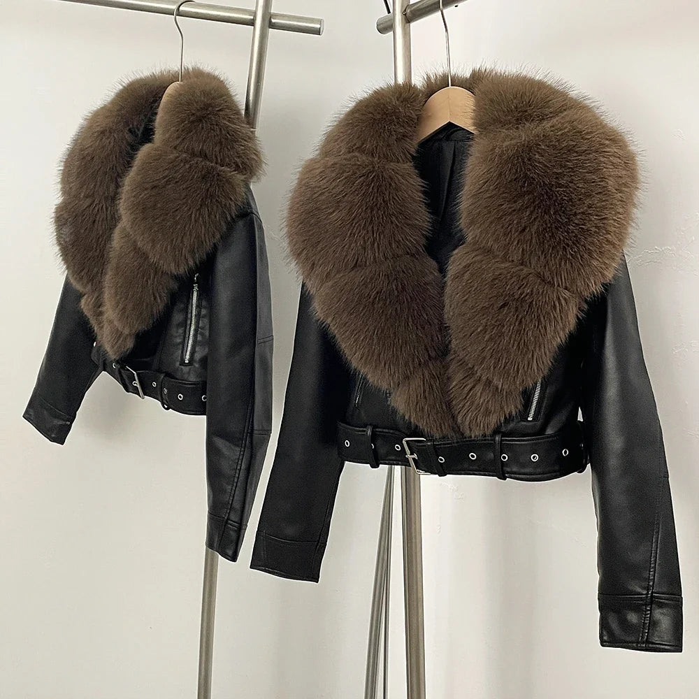 Chaqueta de piel sintética Alessia