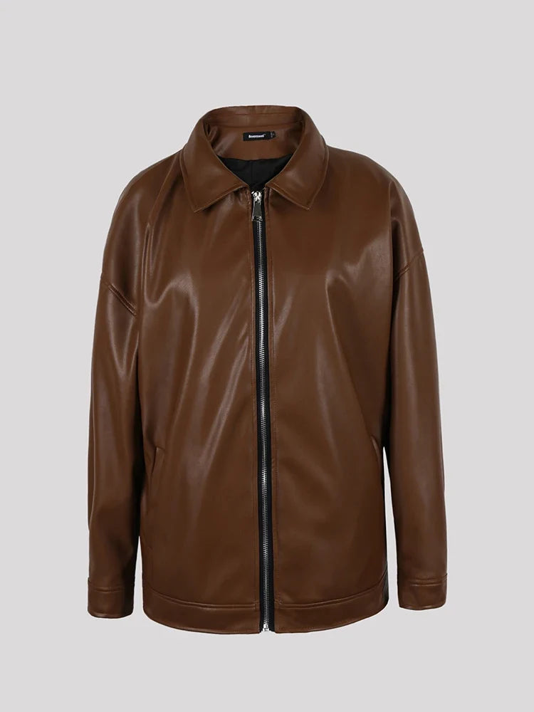 Mauro Black PU Leather Jacket