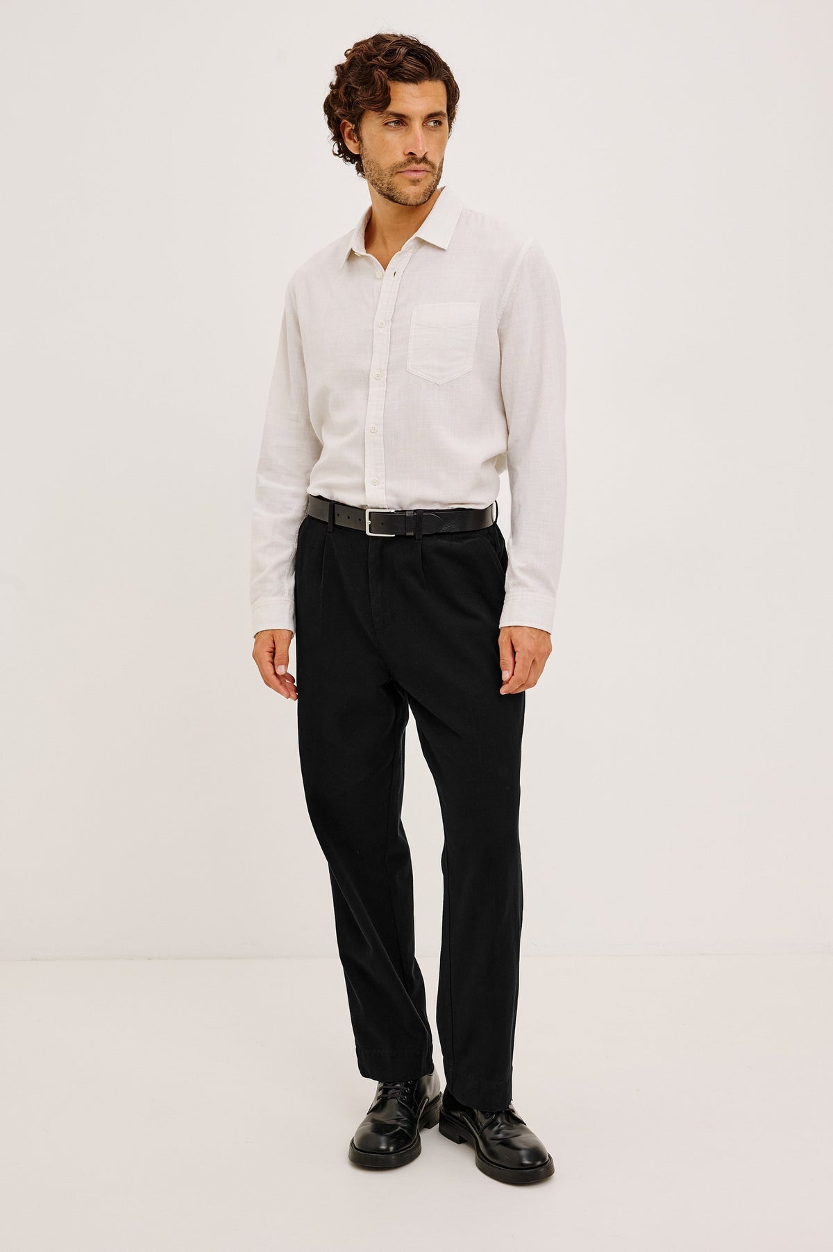WYATT SHIRT - IVORY ETCH