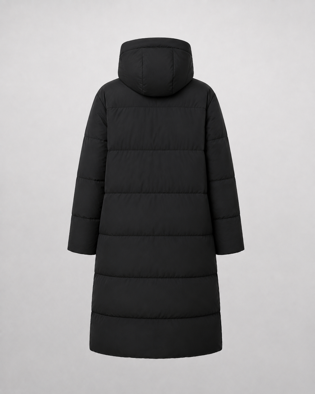 Long Hooded Puffer Jacket — Women's