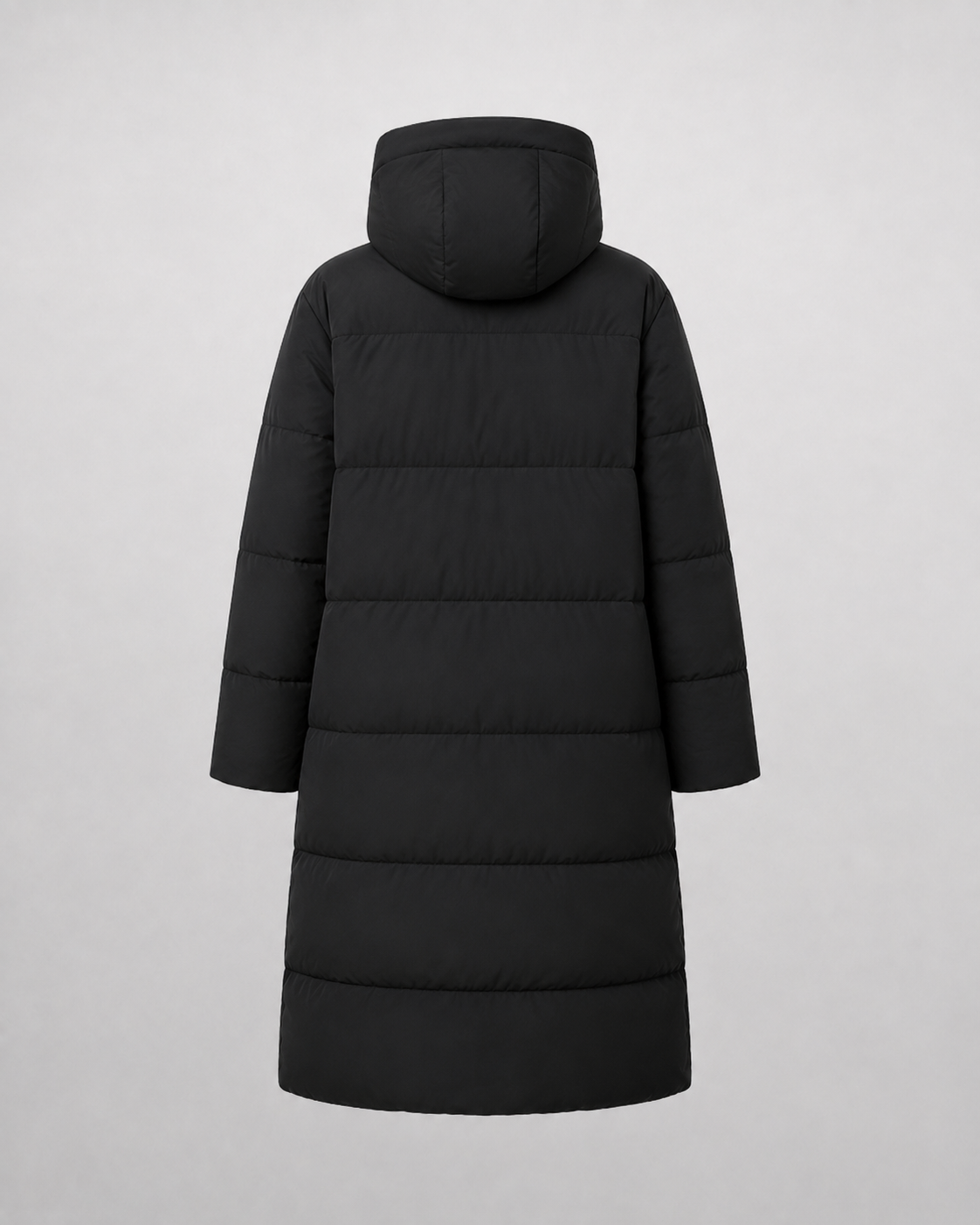 Long Hooded Puffer Jacket — Women's
