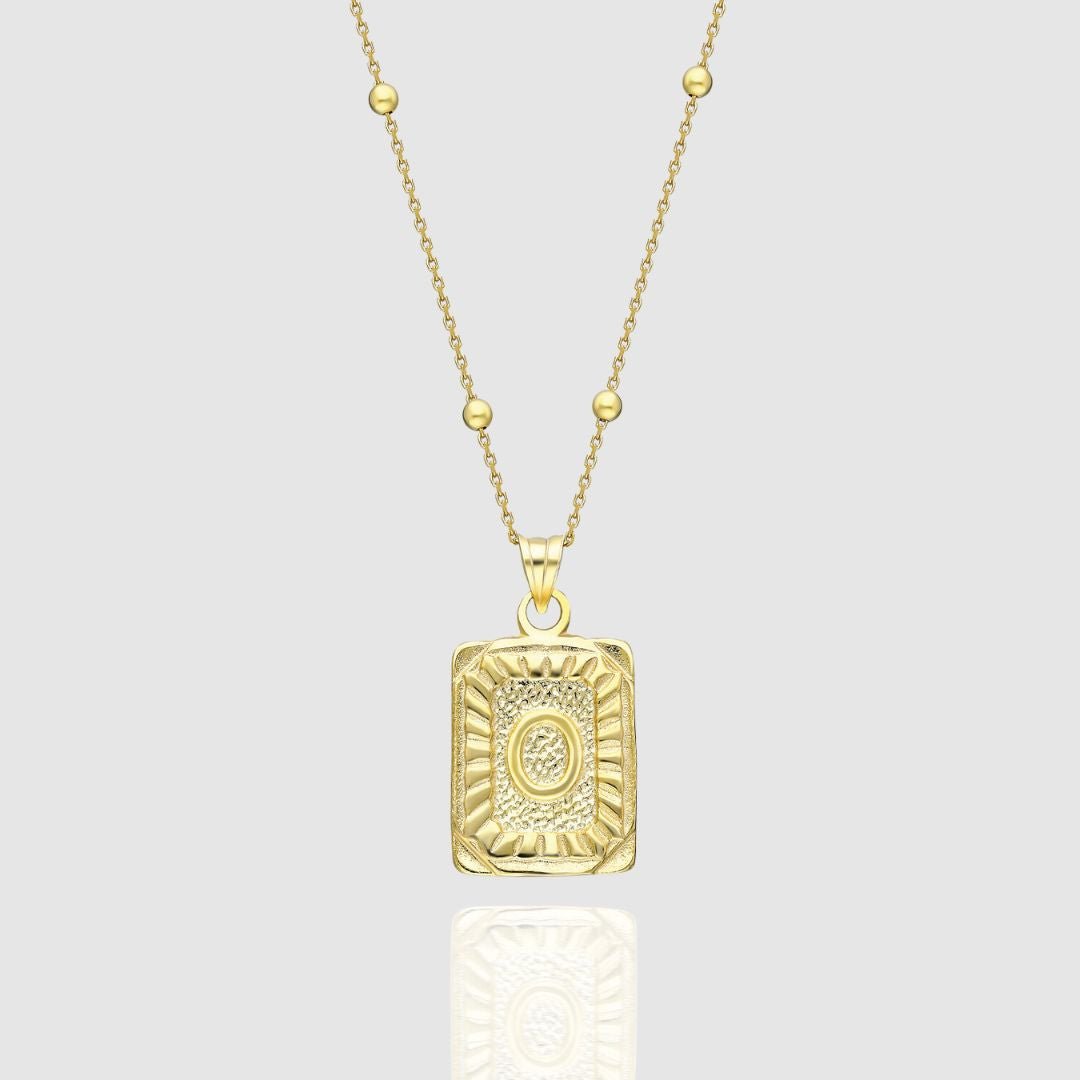 Collar con medallón de inicial