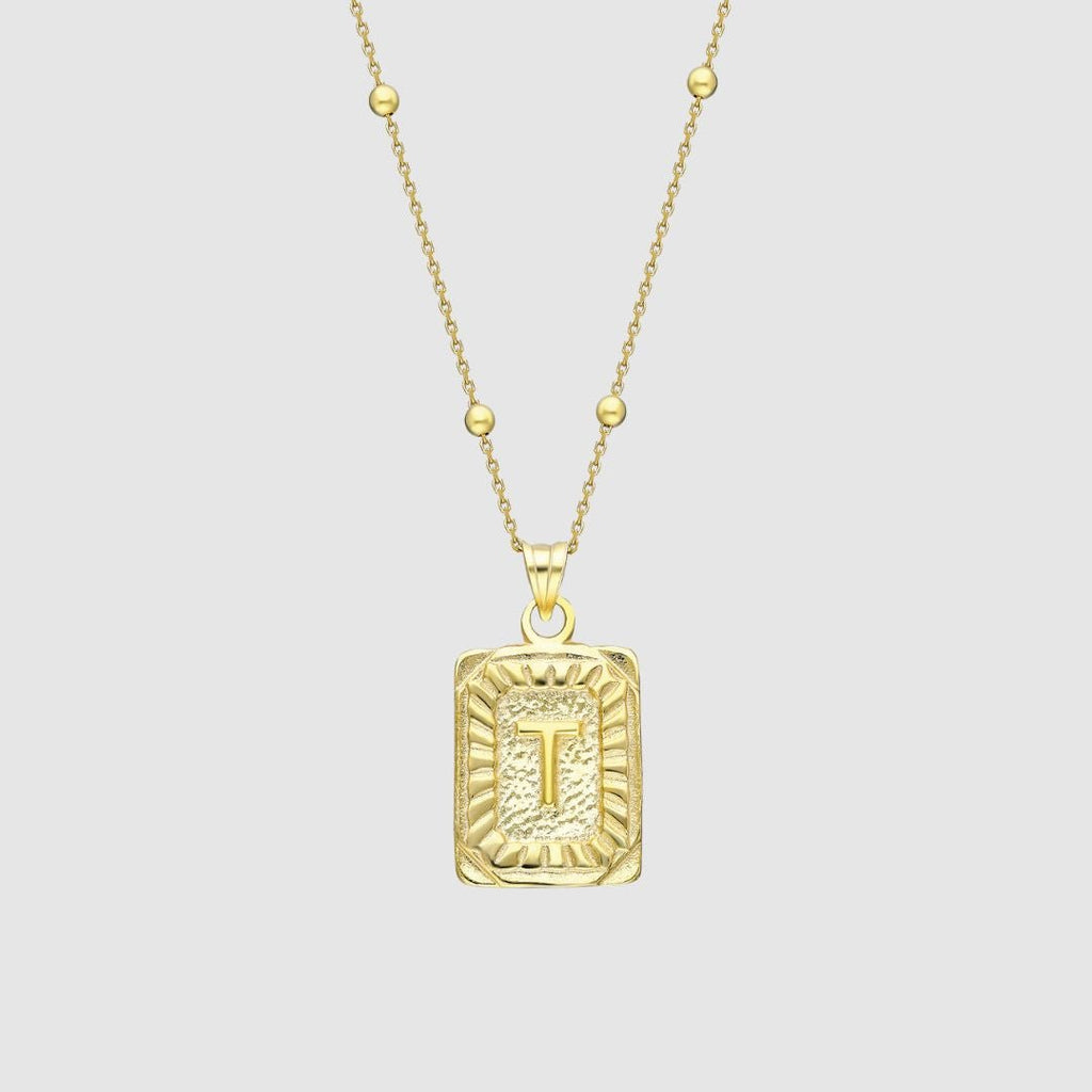 Collar con medallón de inicial