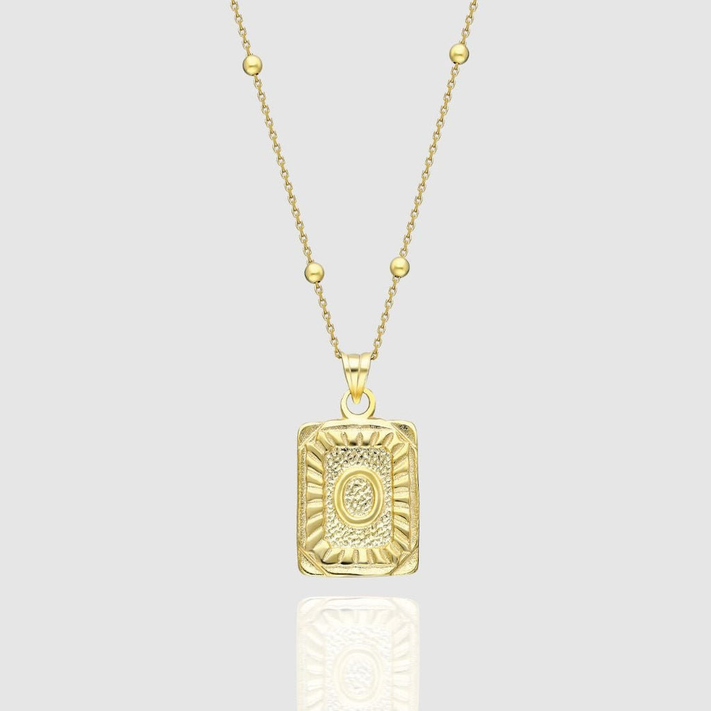 Collar con medallón de inicial