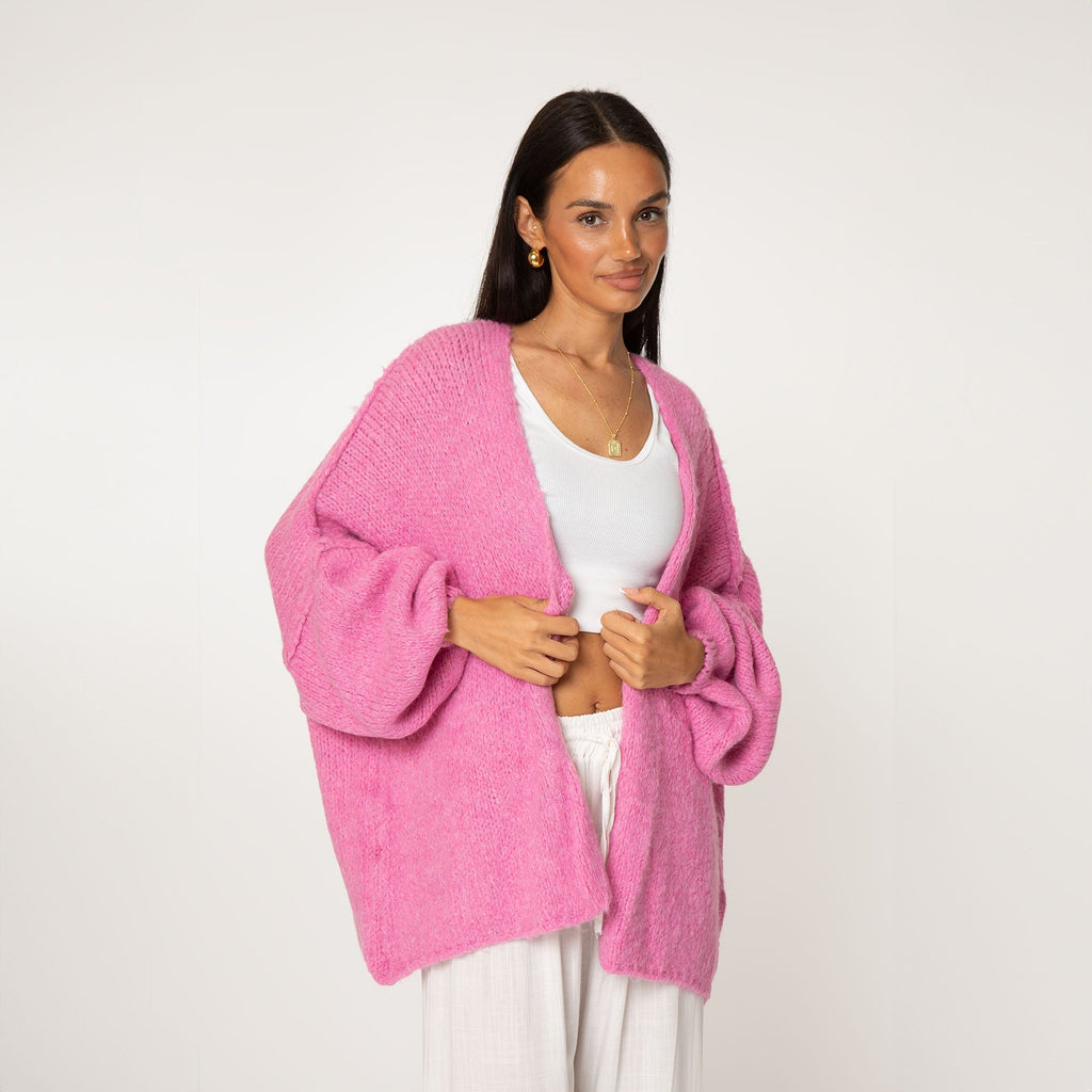 Clarisa Oversized Open-Front Cardigan
