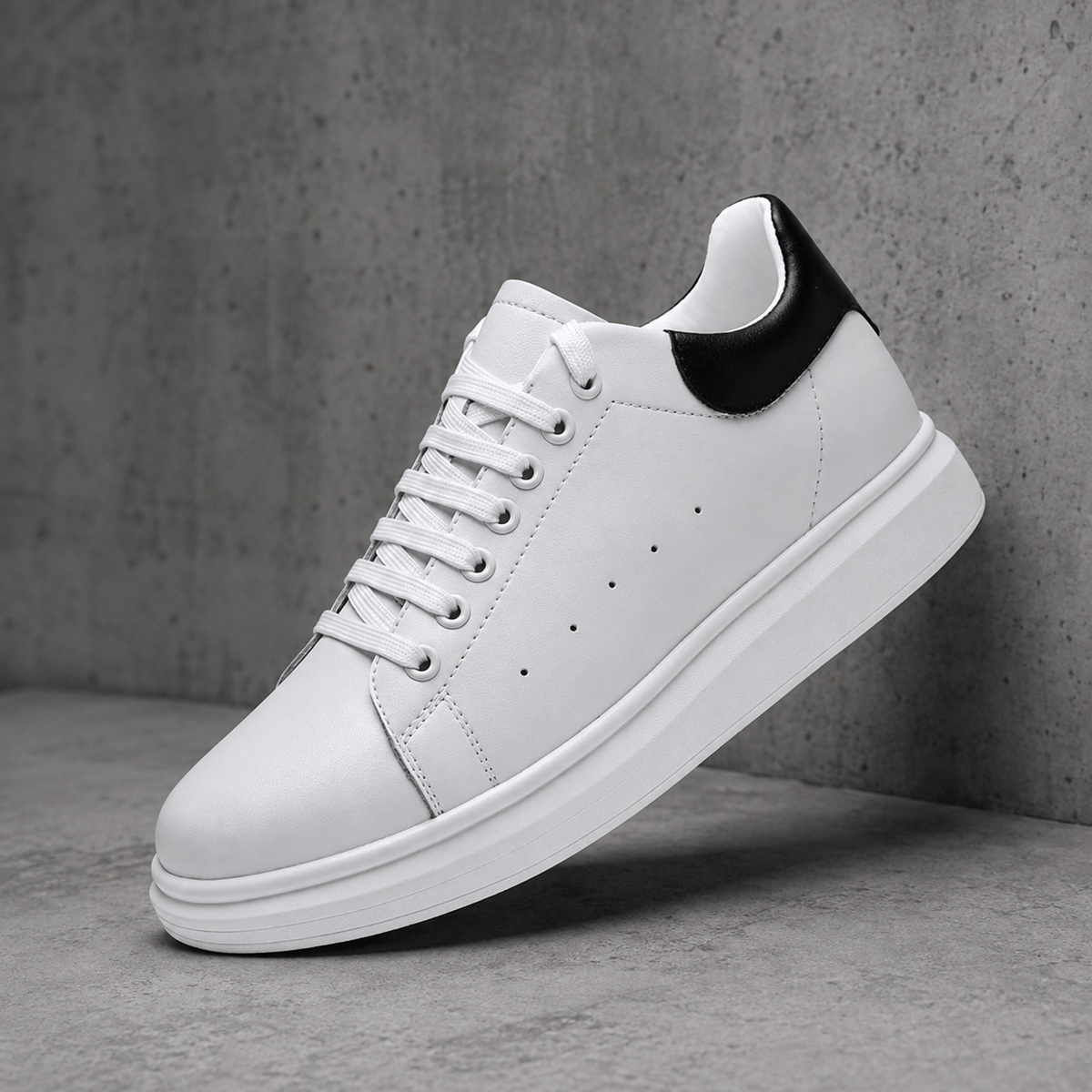 Zapatilla Blanca +8 cm