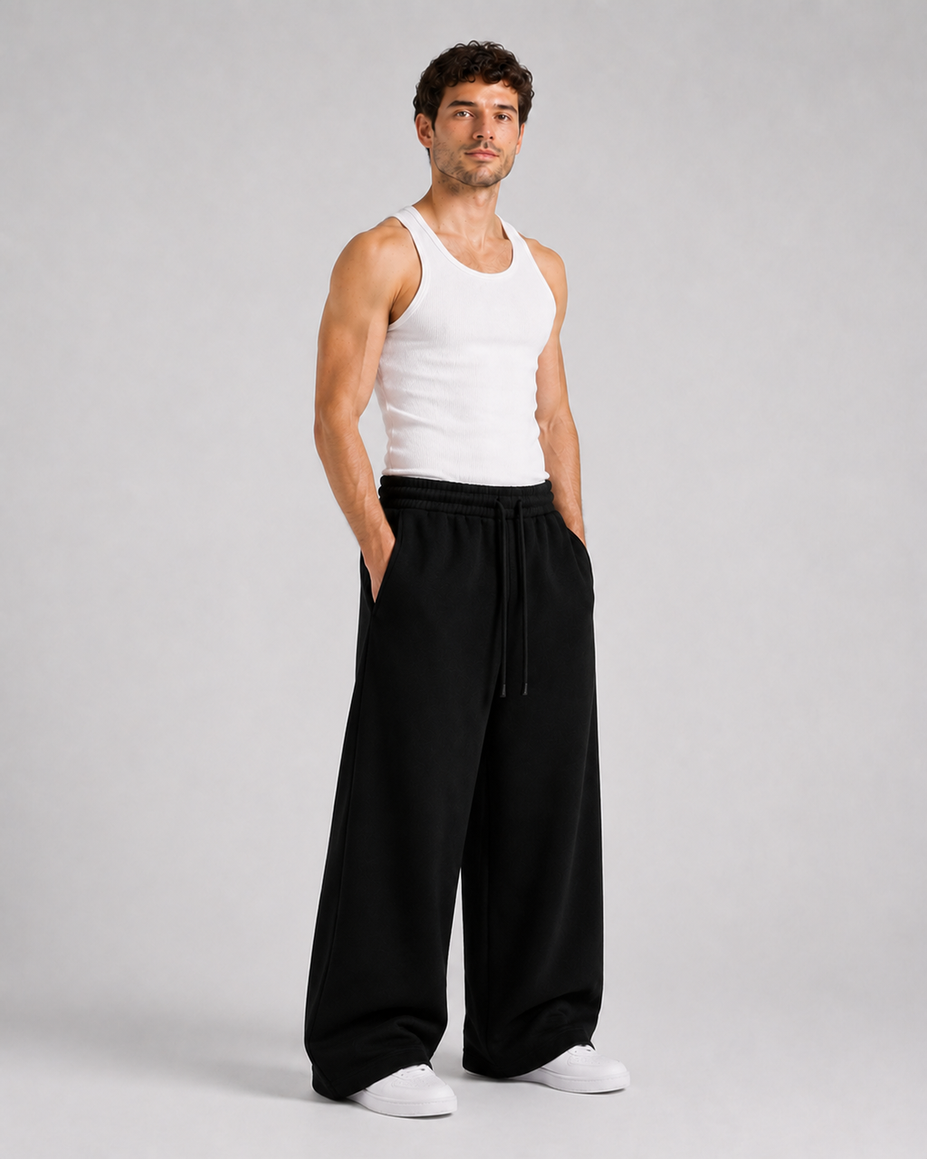 Pantalones de corte ancho