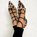 Franca | High-heeled shoes with a leopard-print strap