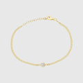 Delicate Bracelet with a Center Stone