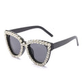 Gafas de sol con pedrería rubí