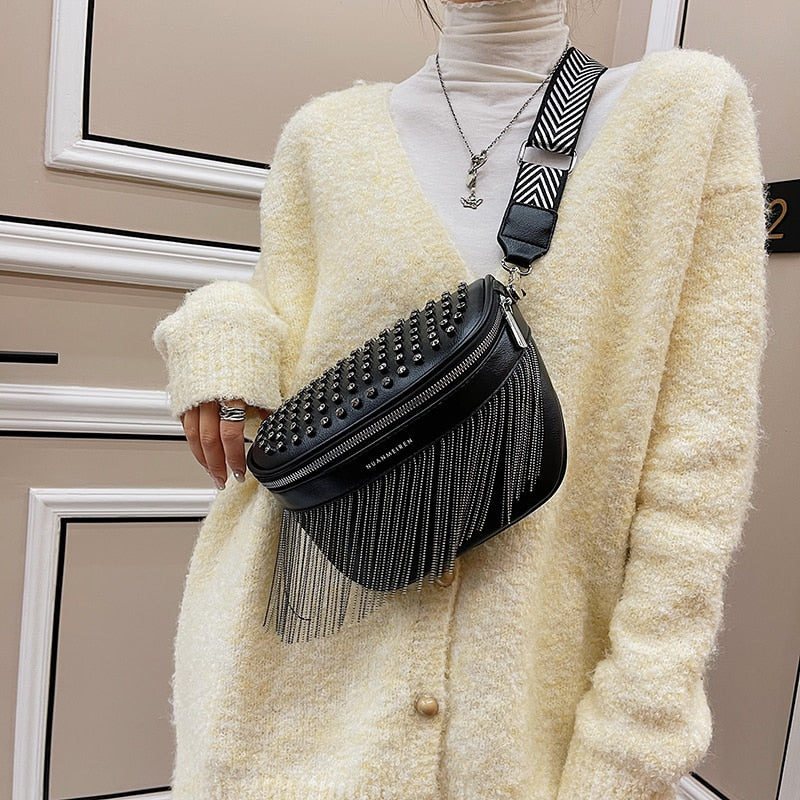Faith Tassel Leather Bag