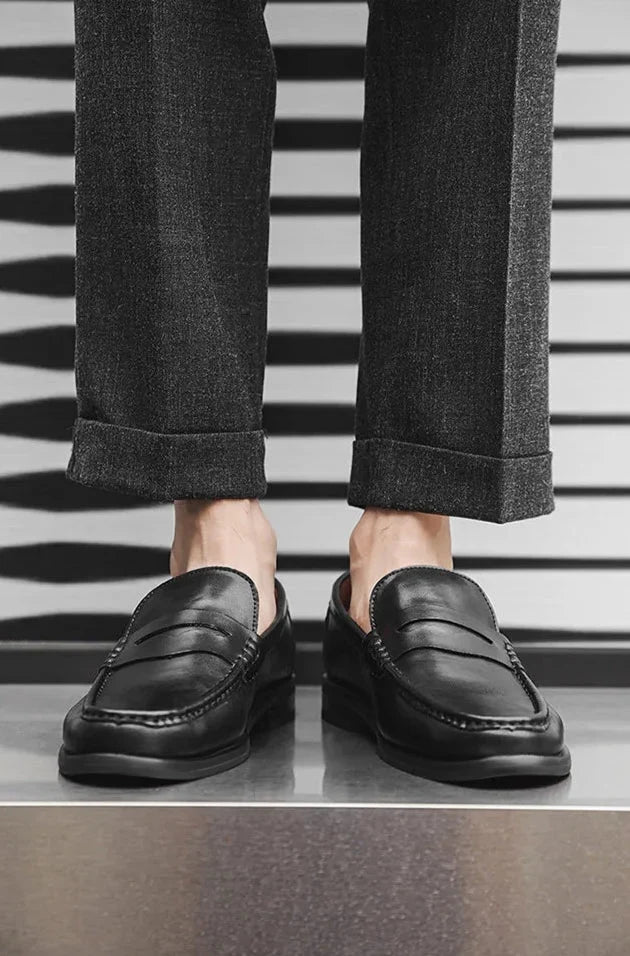 Mocasines casuales tipo "slip-on" de piel sintética