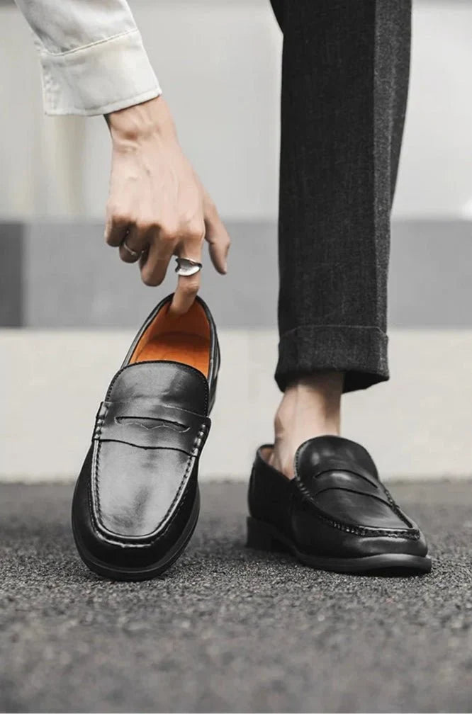 Mocasines casuales tipo "slip-on" de piel sintética