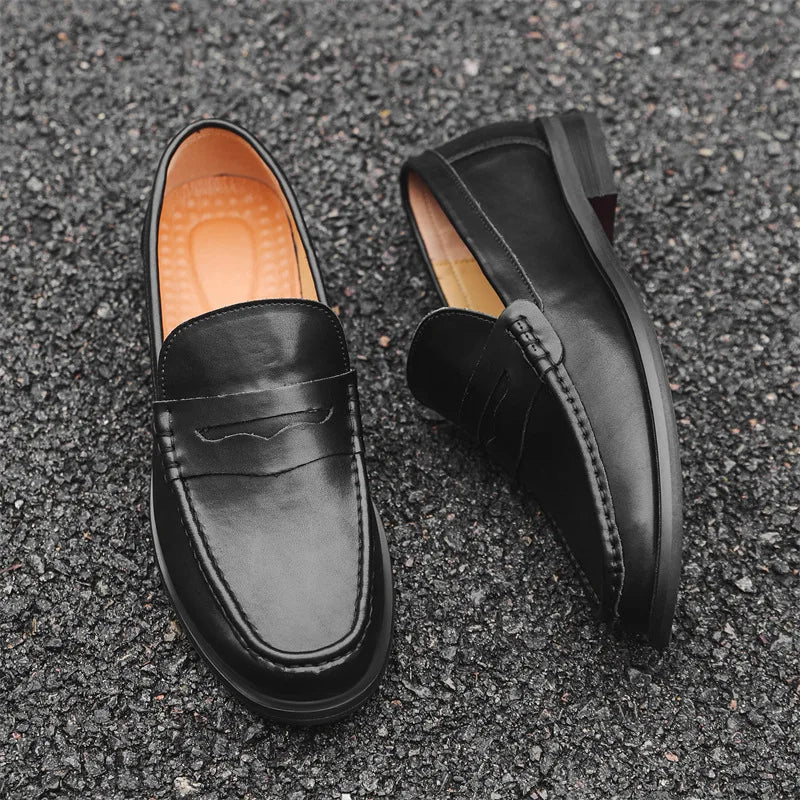 Mocasines casuales tipo "slip-on" de piel sintética