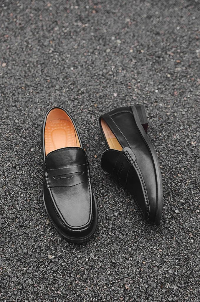 Mocasines casuales tipo "slip-on" de piel sintética