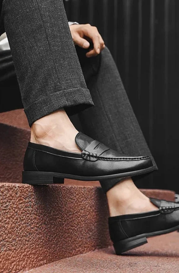 Mocasines casuales tipo "slip-on" de piel sintética