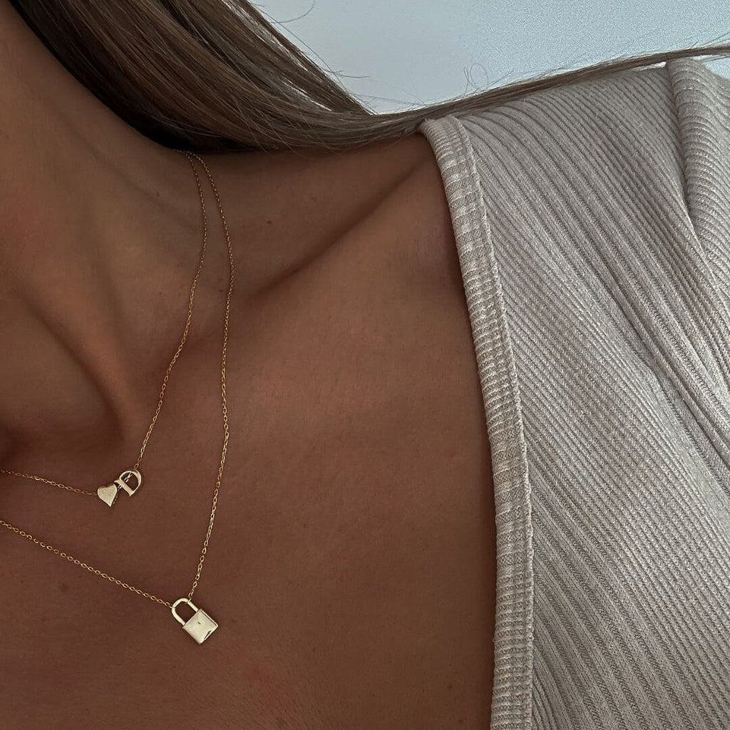 Necklace with Padlock Pendant