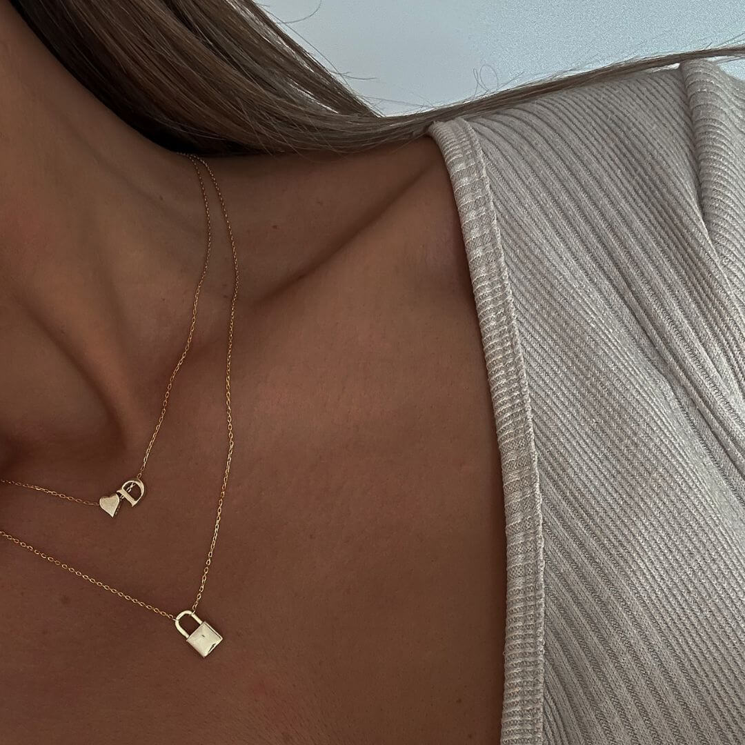 Necklace with Padlock Pendant