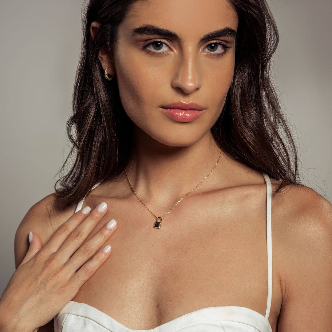 Necklace with Padlock Pendant