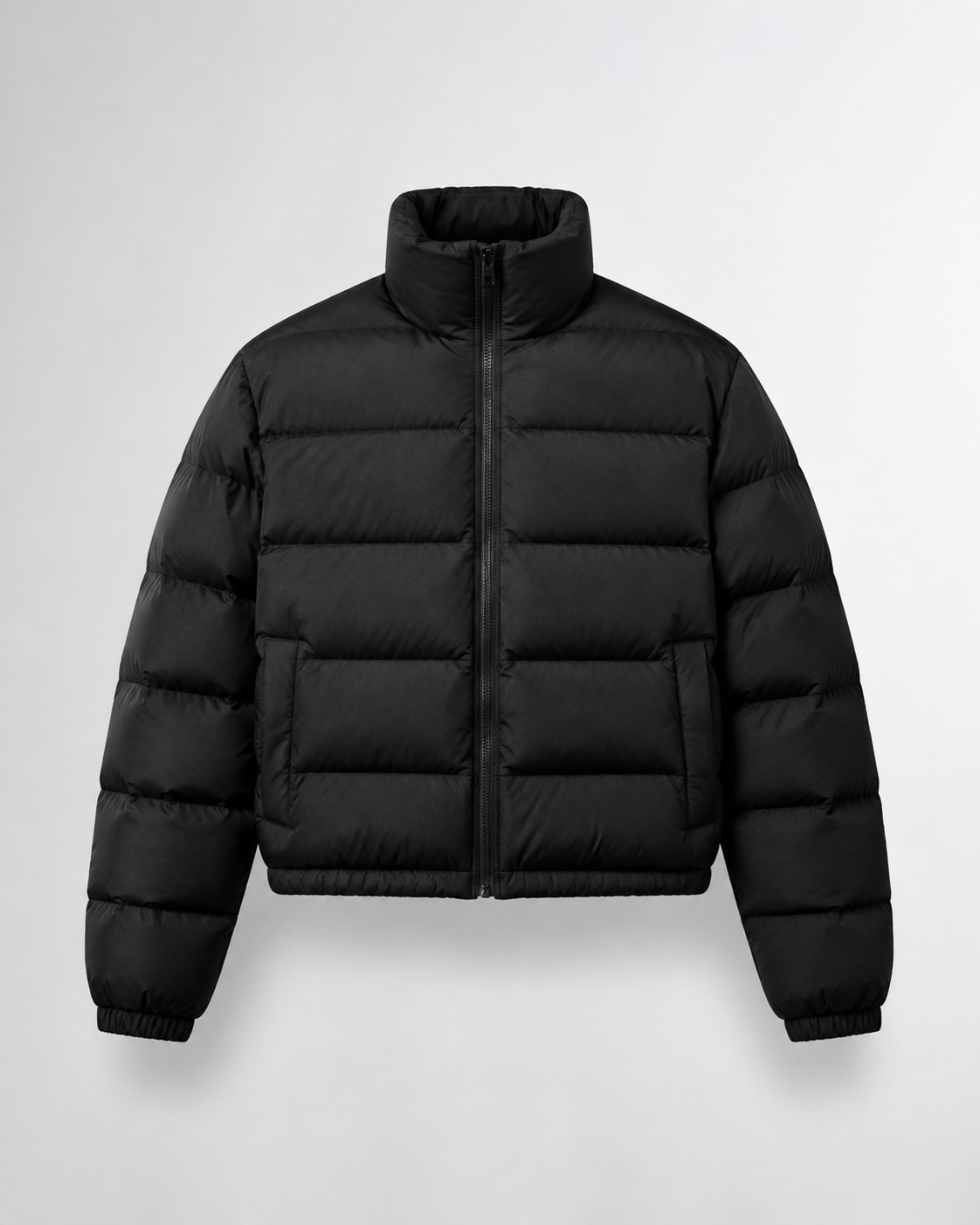 Chaqueta corta acolchada con cuello alto — Hombre