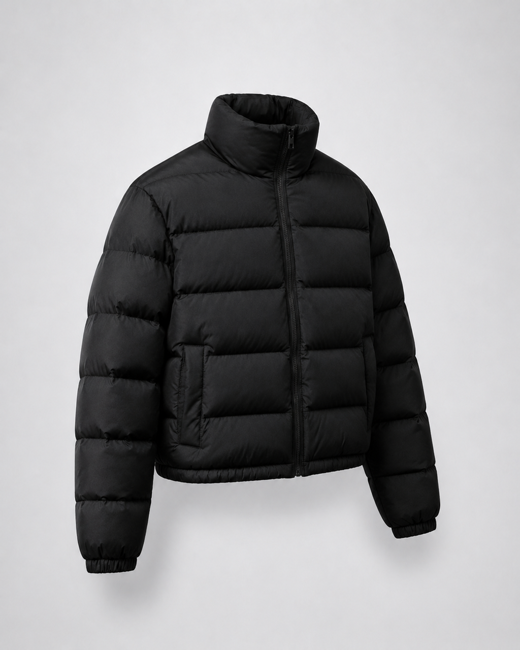Chaqueta corta acolchada con cuello alto — Hombre
