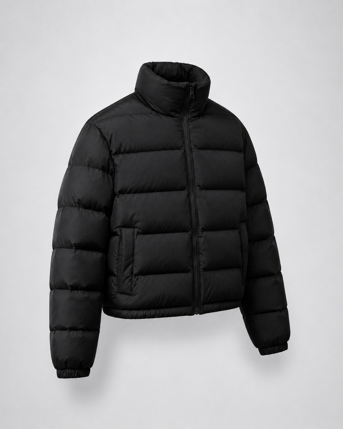 Chaqueta corta acolchada con cuello alto — Hombre